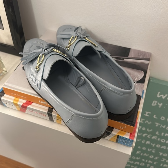 Zara loafers in blue leather - Picture 3 of 4